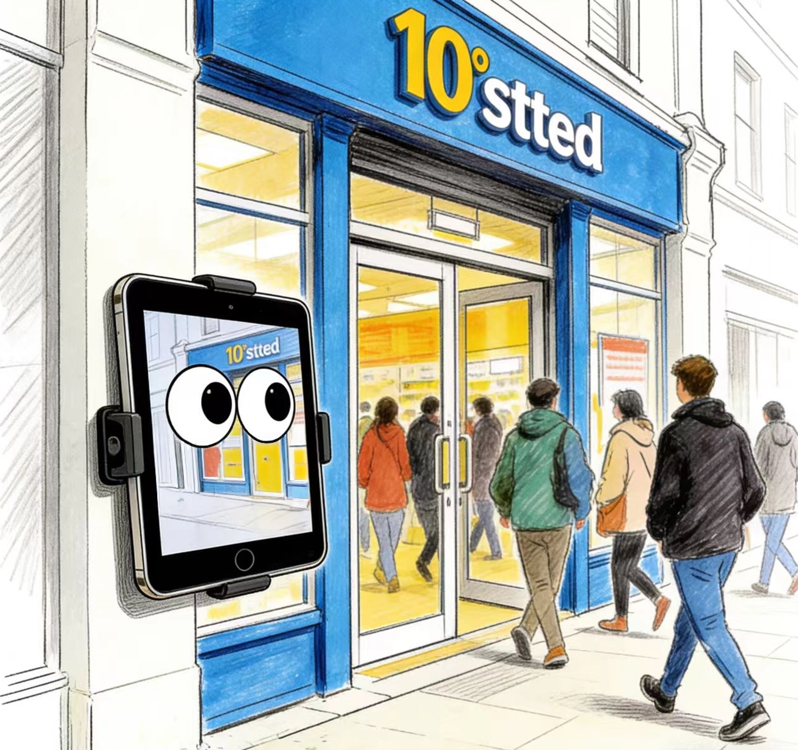 摆放手机摄像头界面